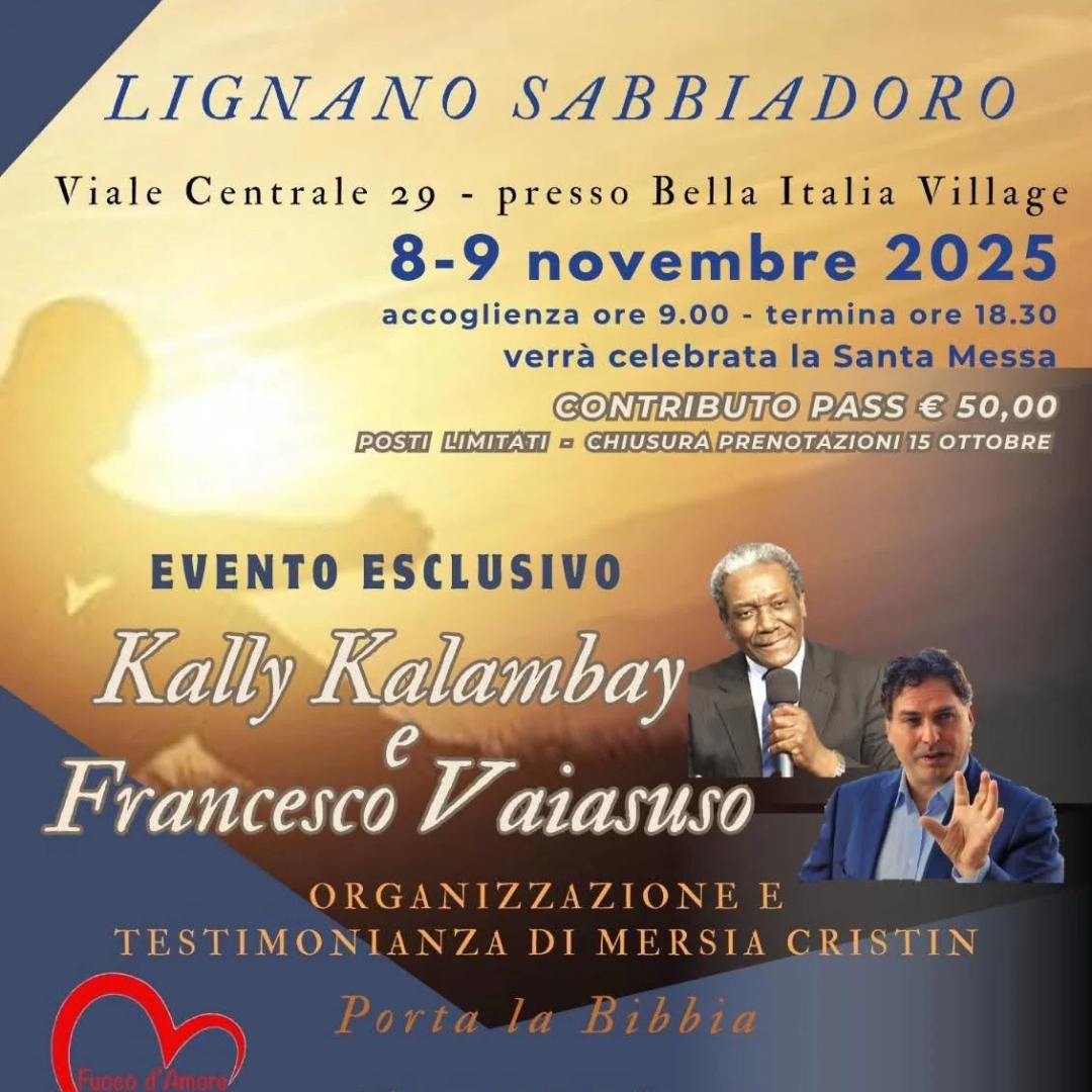 2025 - Ma avrete la forza dello Spirito Santo che scenderà su di voi e mi sarete testimoni